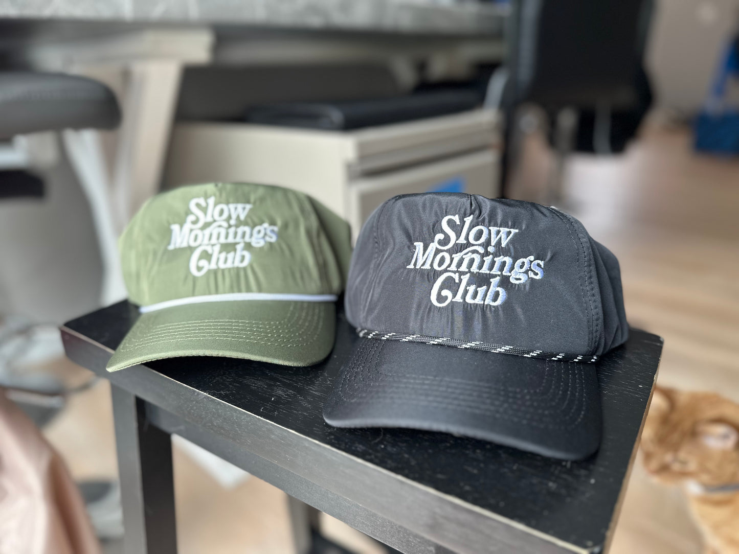 Slow Morning Club Embroidered Hats