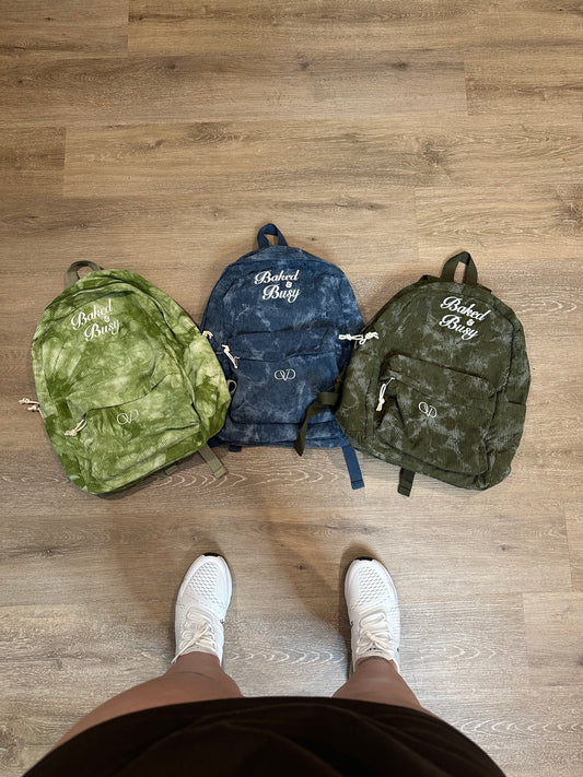 NEW Baked&Busy Embroidered Corduroy Backpacks