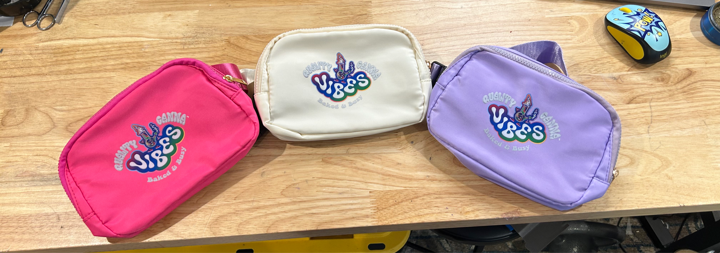 NEW QVC Printed Logo FannyPack