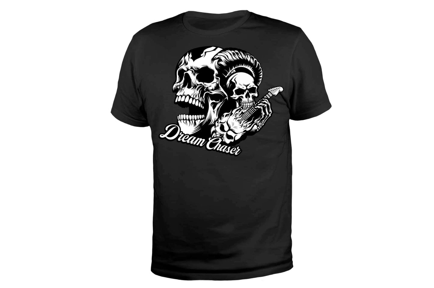 Dream Chaser BlackNWhite Skull T