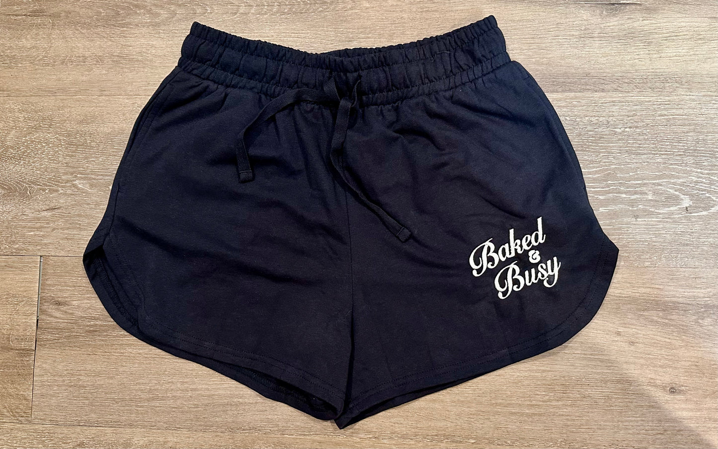Baked&Busy Embroidered Women’s Shorts