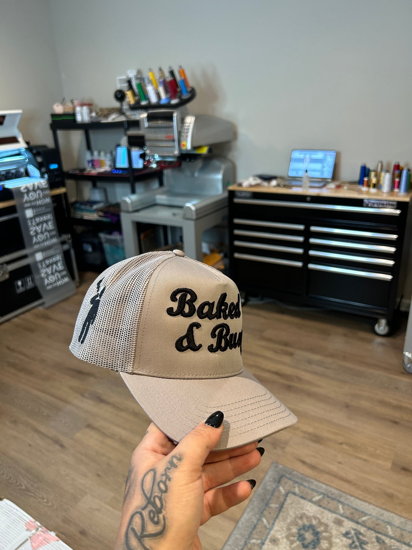 Baked&Busy Puff Embroidered Hat